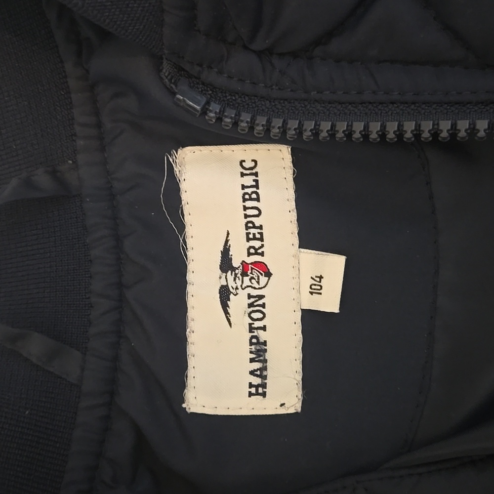 Kids Quilted Navy Jacket - Picture 3 of 5